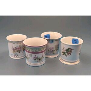 Shaving Mugs Lot of 4 German Bavaria Victorian Floral